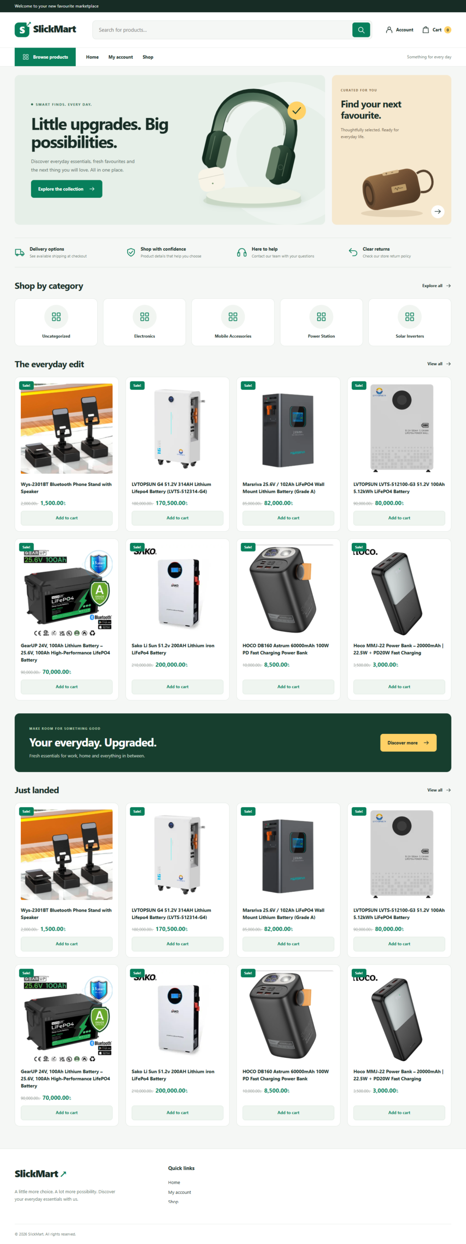 SlickMart Woocomerce Premium Theme